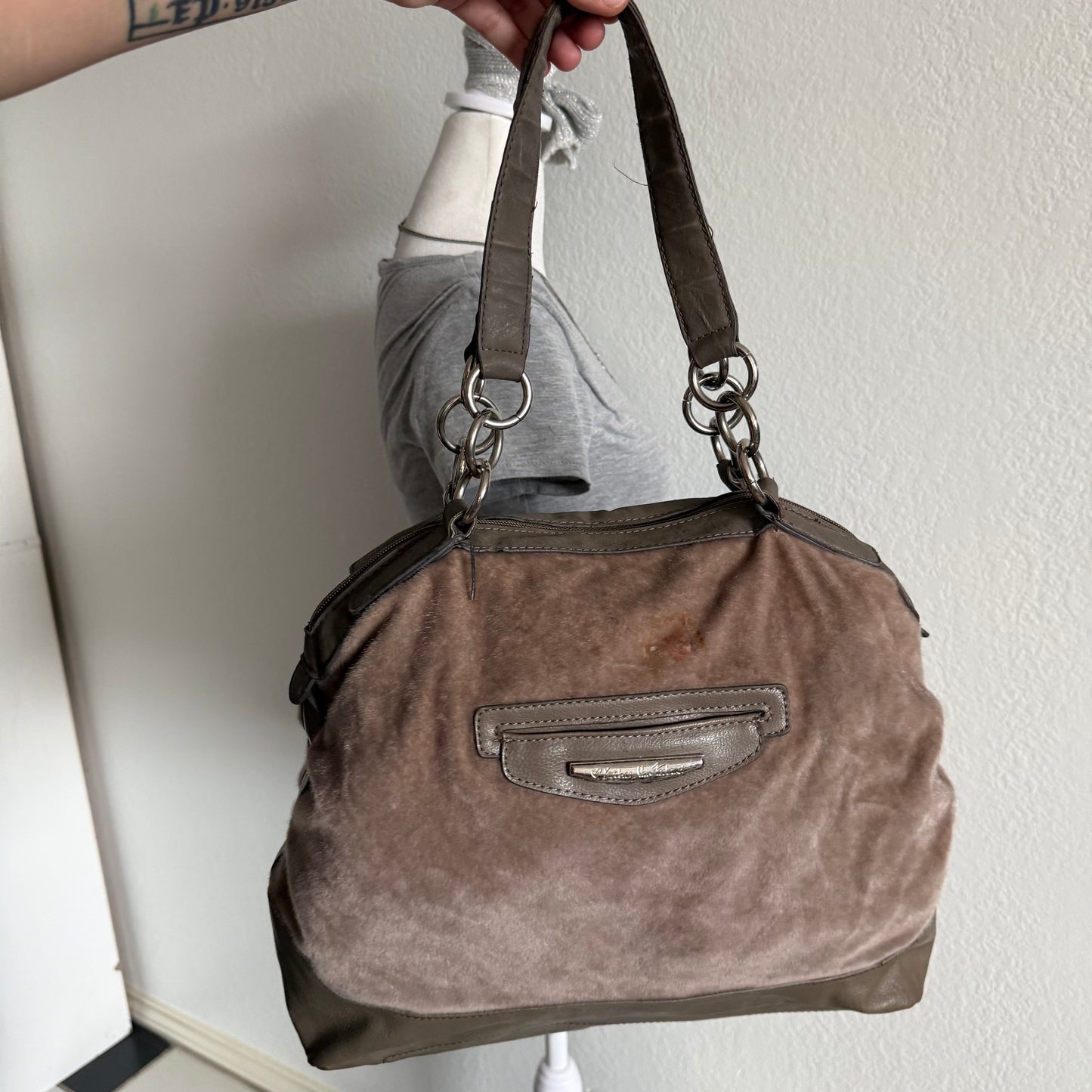 Kathy faux fur shoulder bag