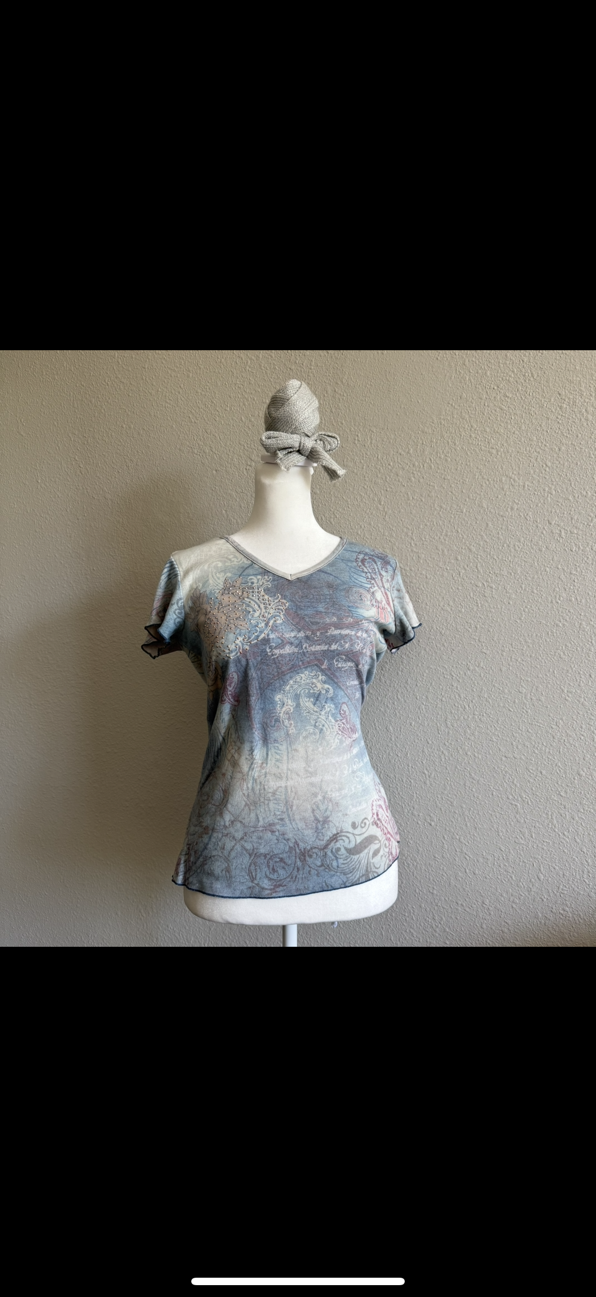 boho paisley print top