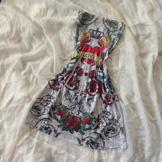 grunge tube top dress