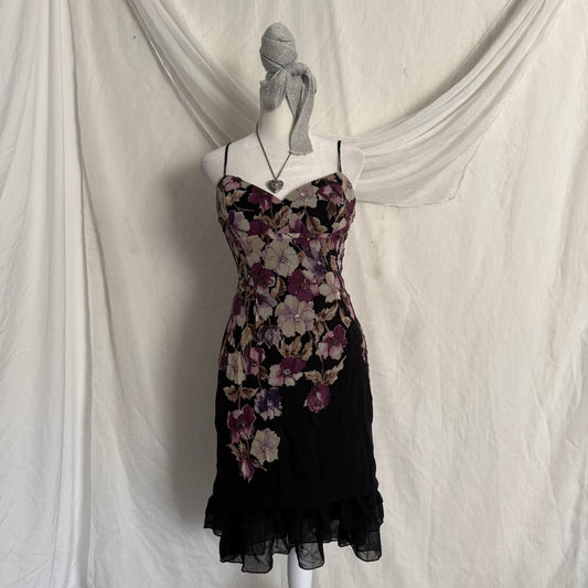 Adrianna Papell evening flower beaded dress