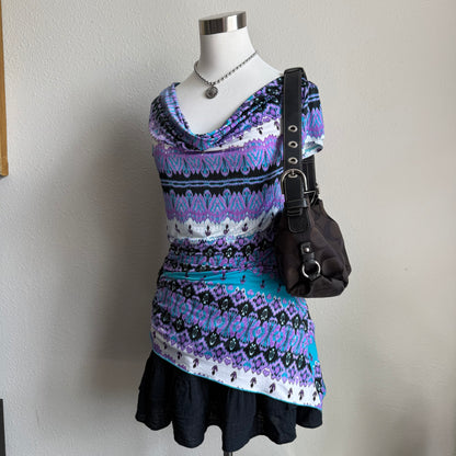Dots beaded patterned top