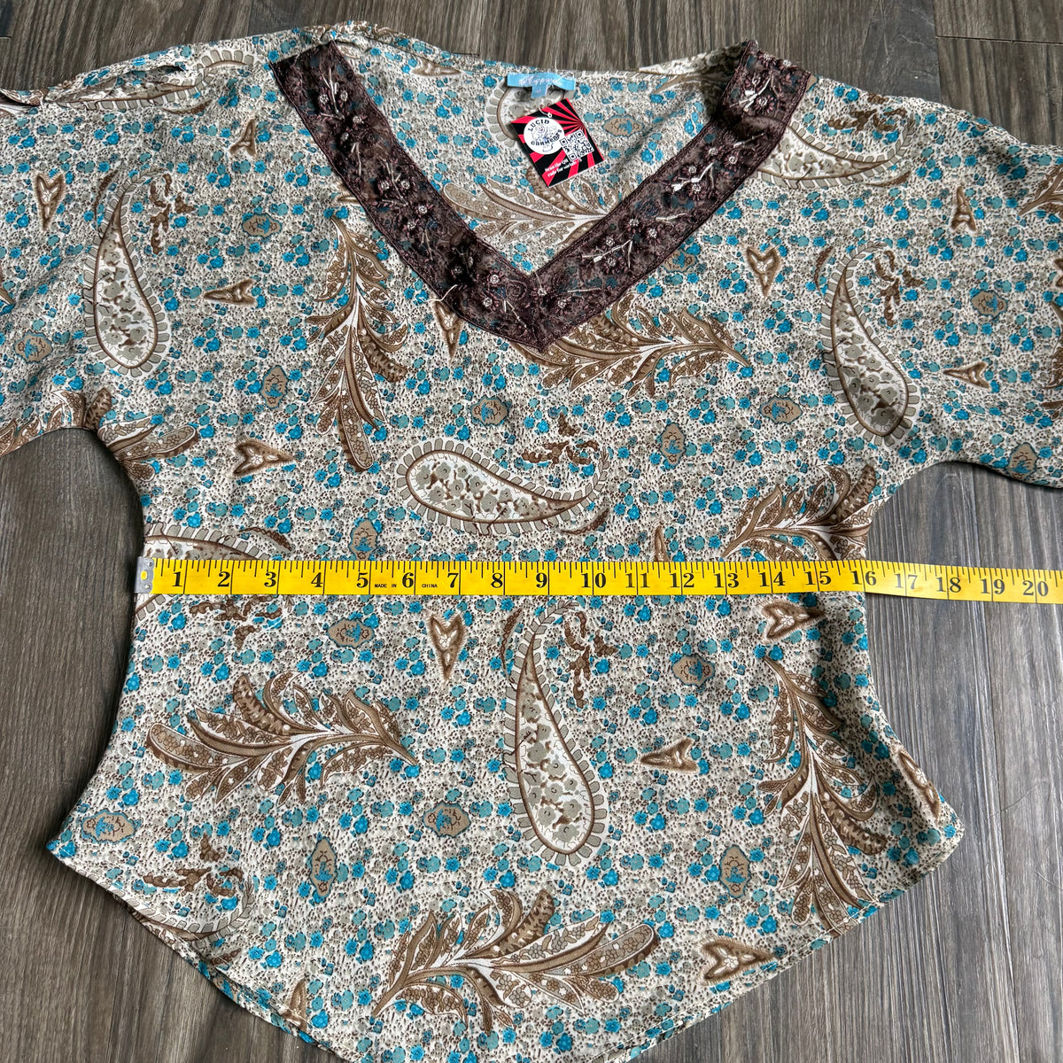 Forever paisley flared top