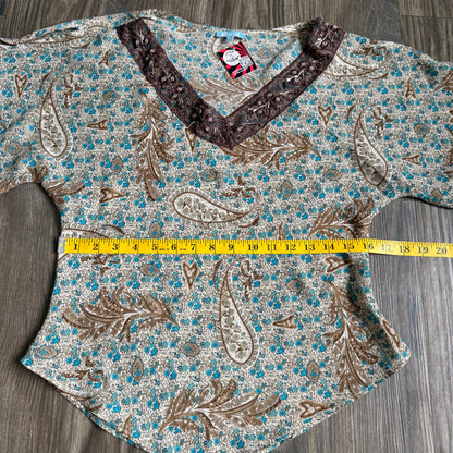Forever paisley flared top