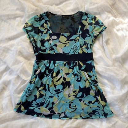 NYC boho flower babydoll top