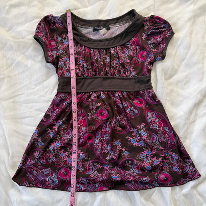 Flower babydoll boho top