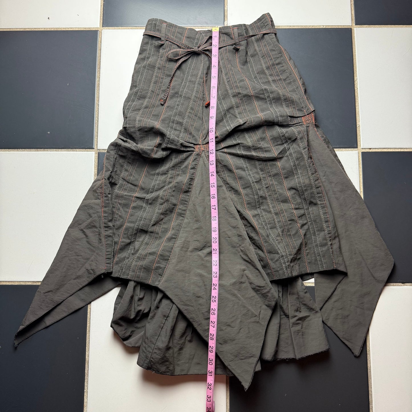 Euro grunge maxi skirt