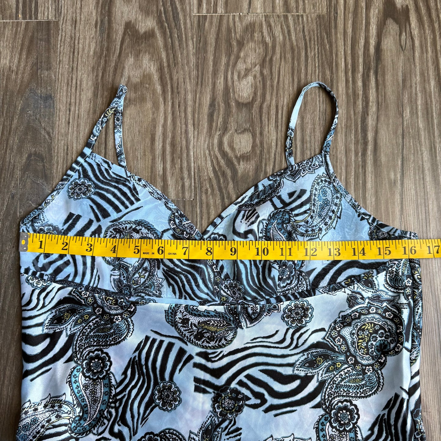 Daisy blue zebra lingerie slip