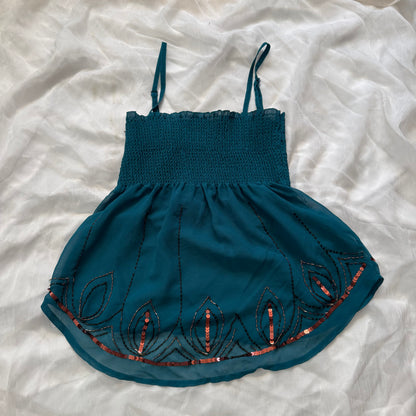 boho sequin tube top