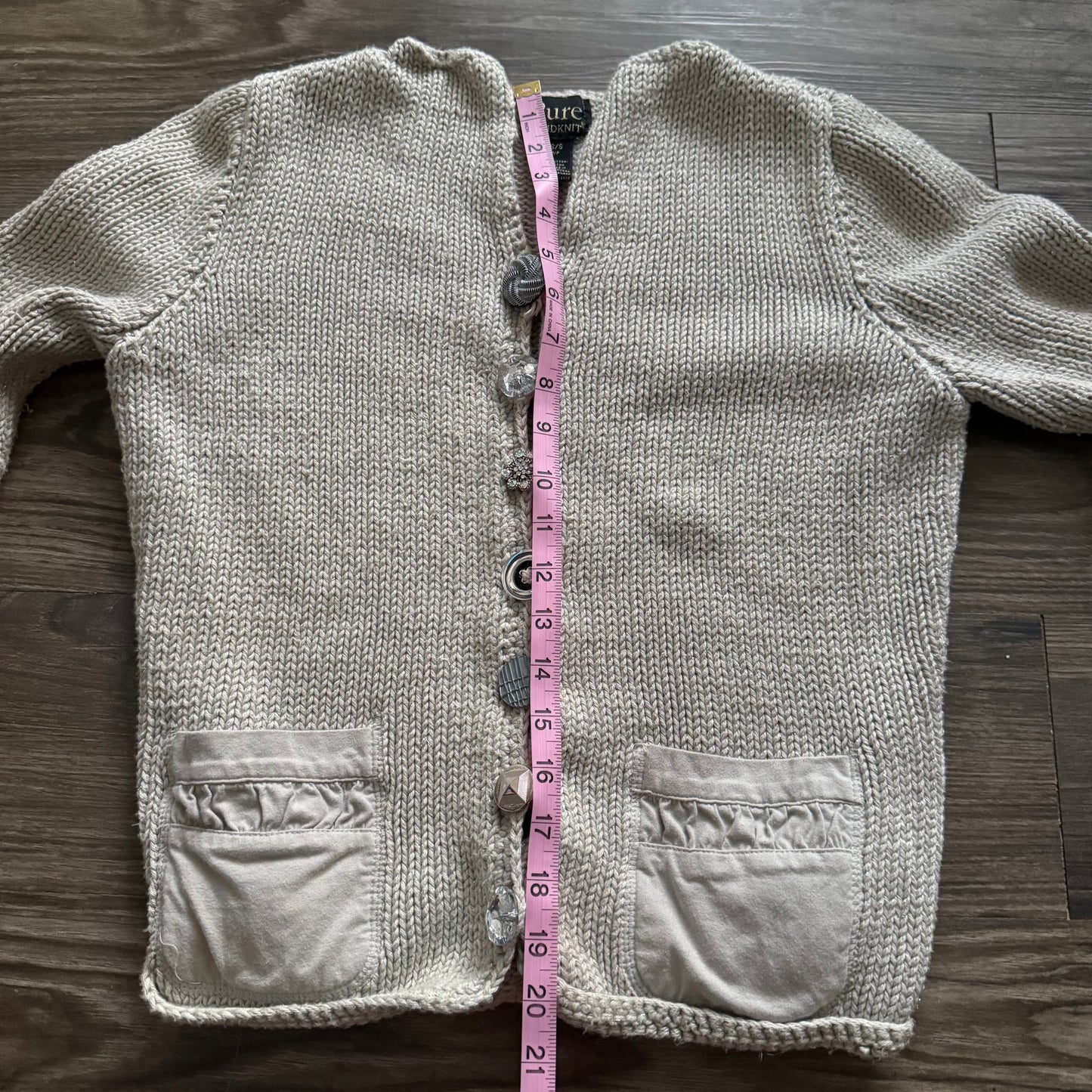 Knitted cottage cardigan