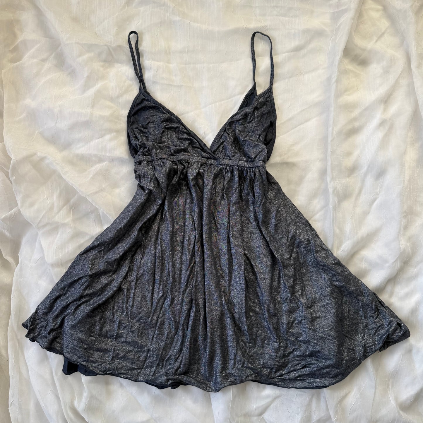Velvet metallic cami top