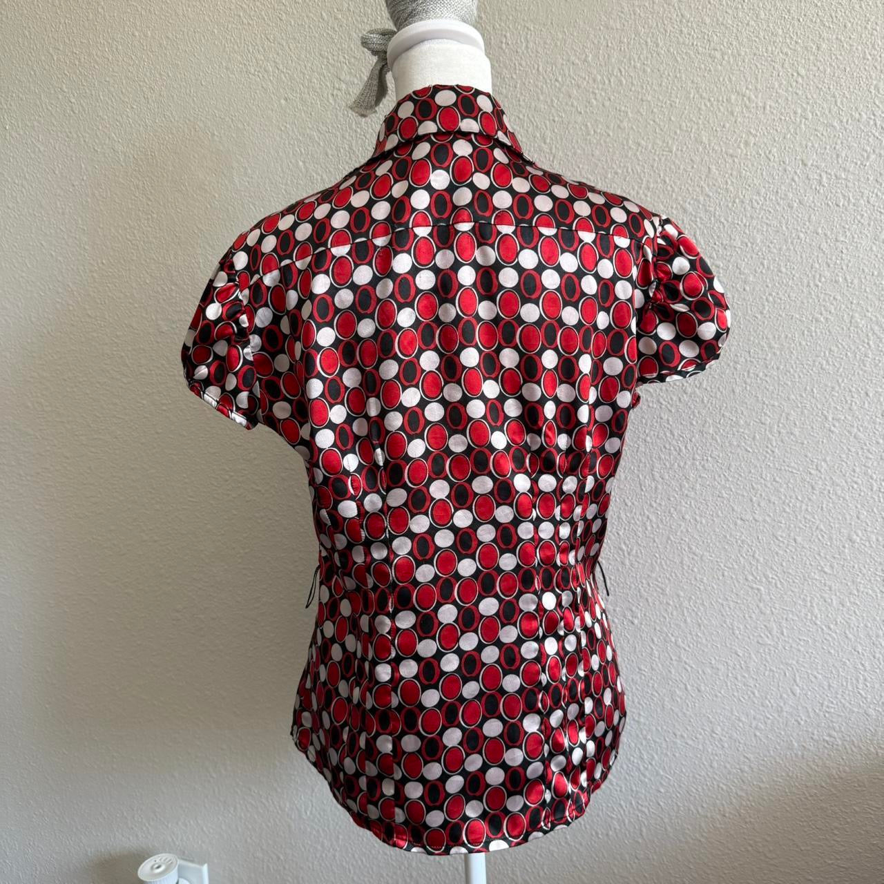 Marianne polka dot button up