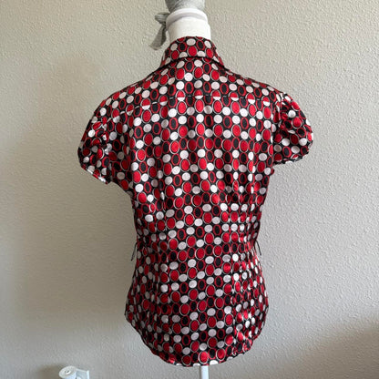 Marianne polka dot button up