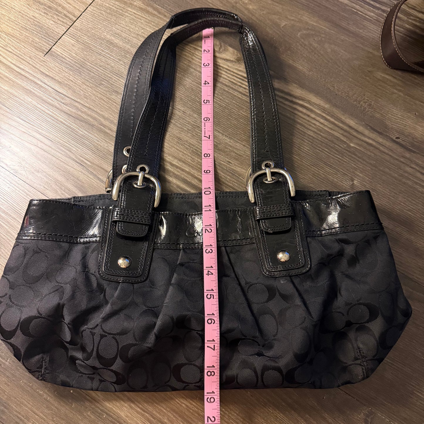 Black Coach shoulder bag