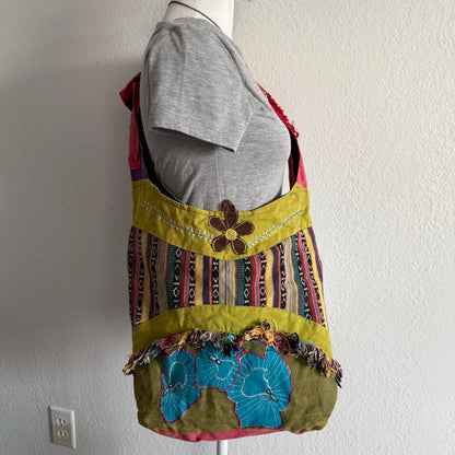 Boho patchwork crossbody bag