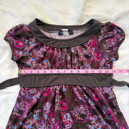 Flower babydoll boho top