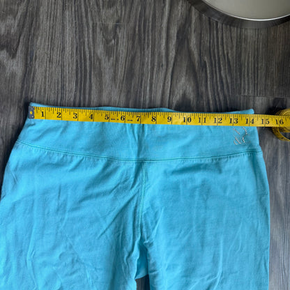 2000s turquoise leggings