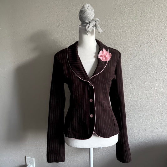 Ruby Rox striped flower cardigan