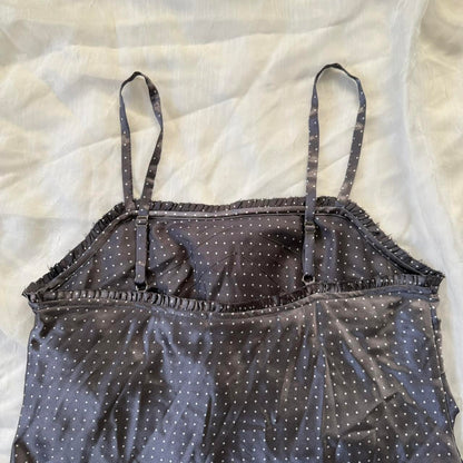 Ruffled polka dot cami