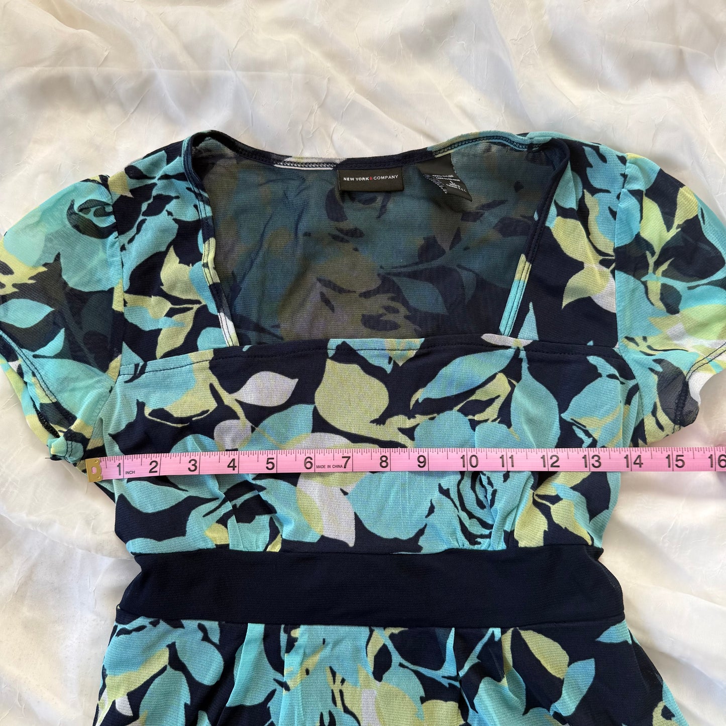 NYC boho flower babydoll top