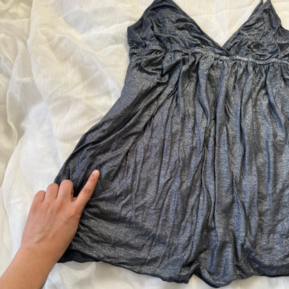 Velvet metallic cami top