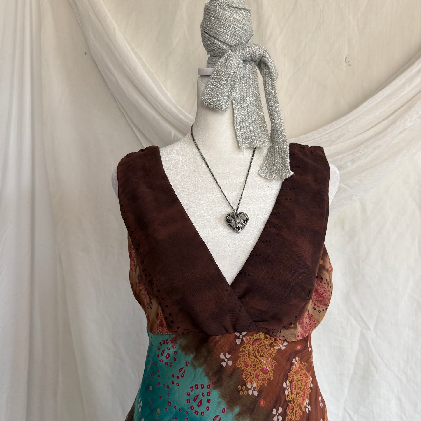 2000s fairy asymmetrical flower dress