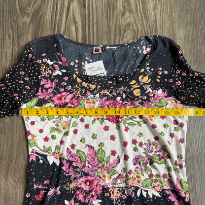 Flower boho sequin top