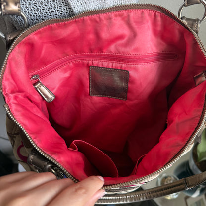 Coach Poppy signature canvas tote