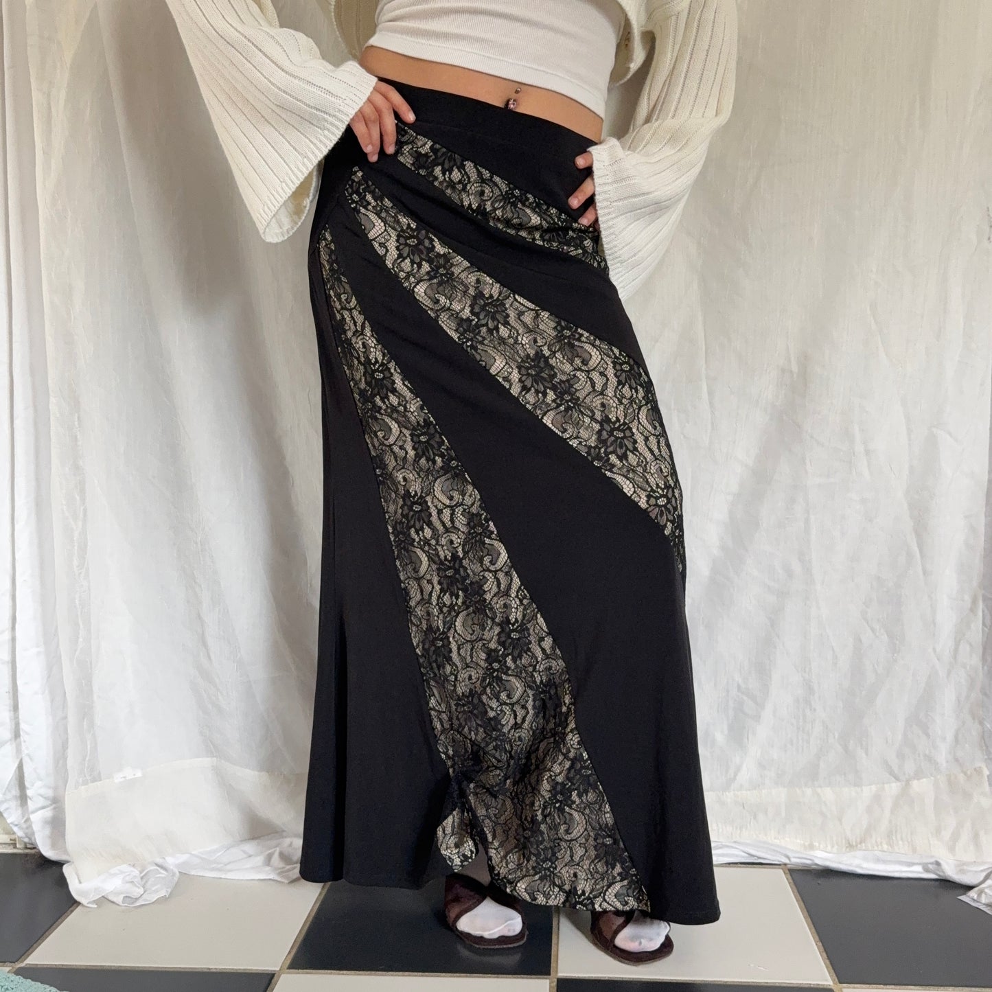 Evening lace maxi