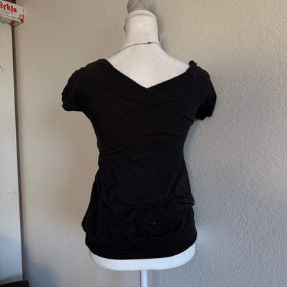 Black babydoll top