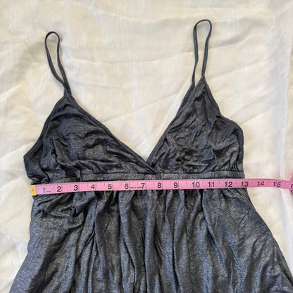 Velvet metallic cami top