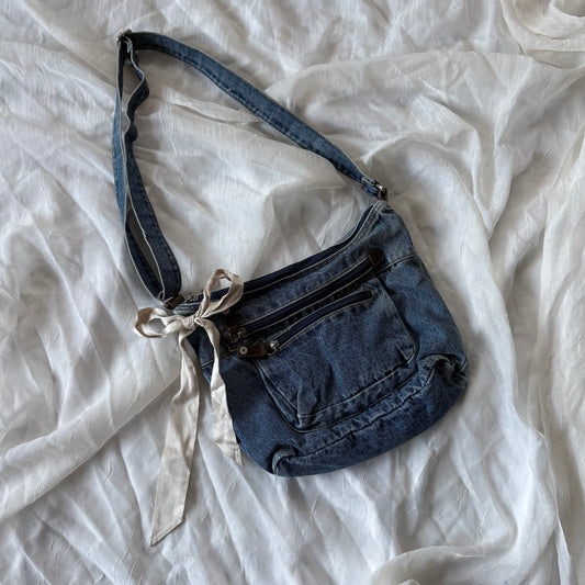Denim crossbody bag