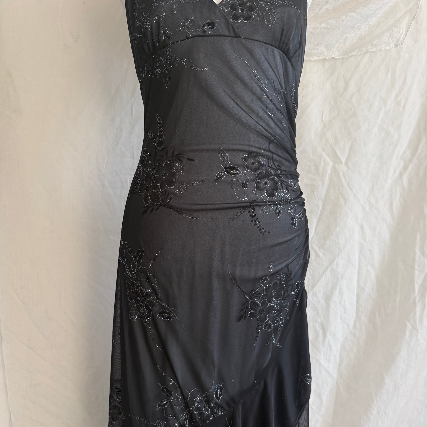 2000s Taboo glittery flower dress