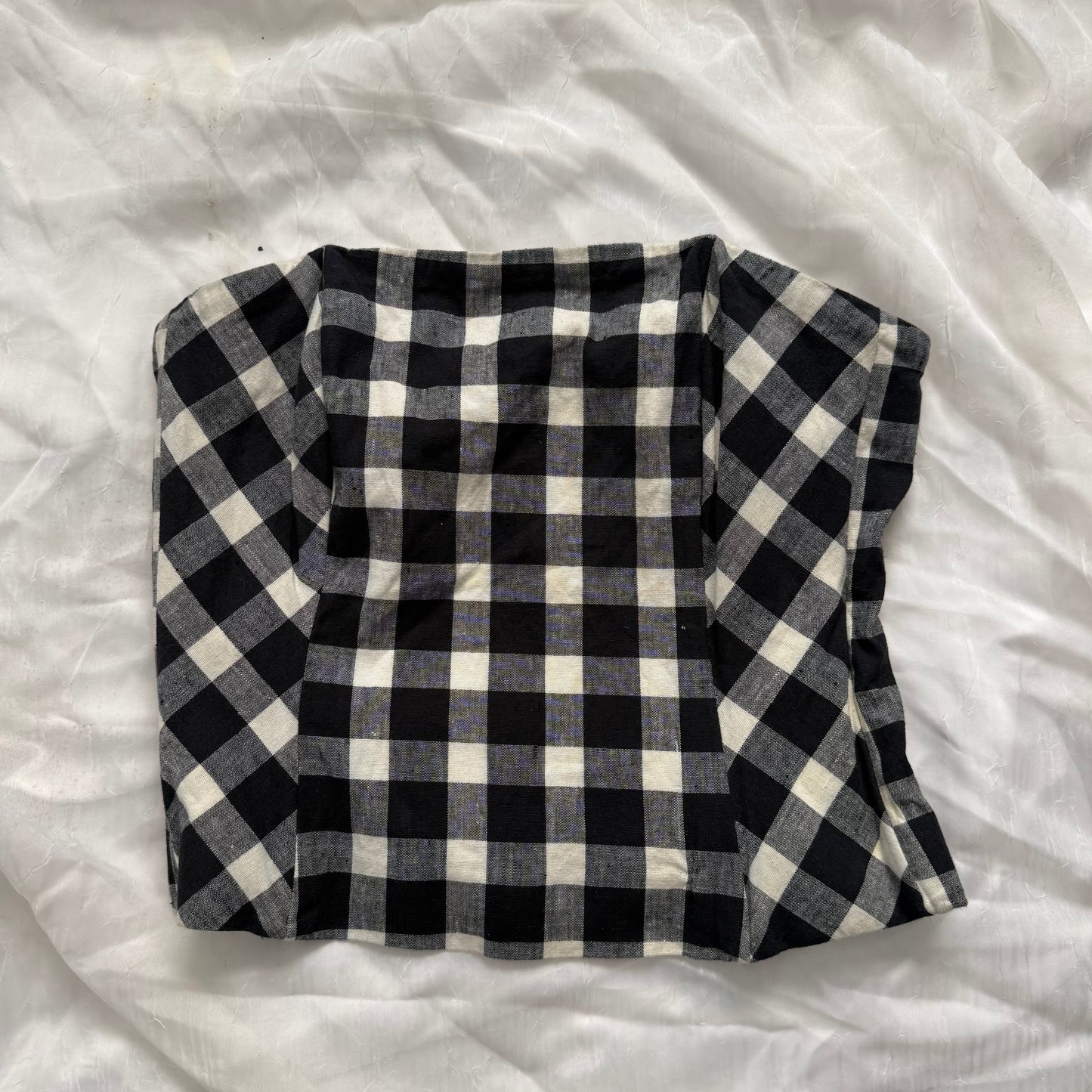 Checkered tube top