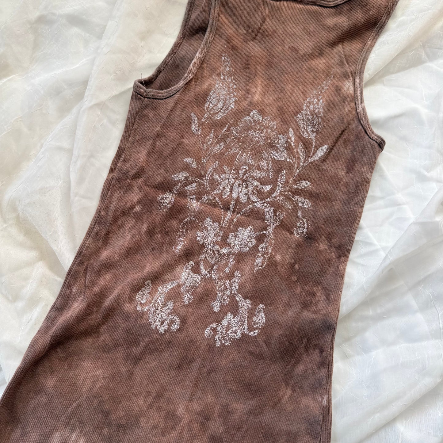 Rhinestone cross tank top