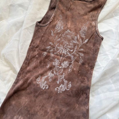 Rhinestone cross tank top