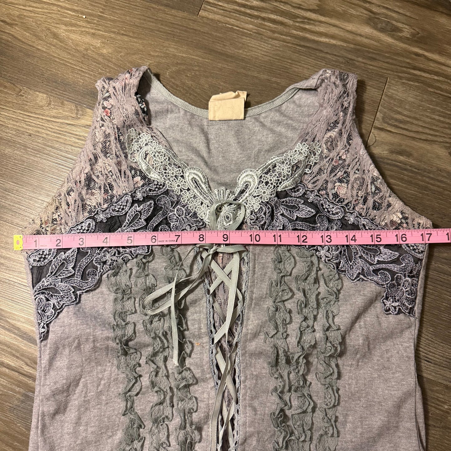 Fairy grunge ruffle top