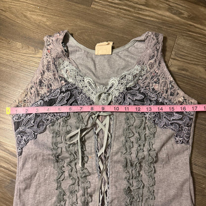 Fairy grunge ruffle top