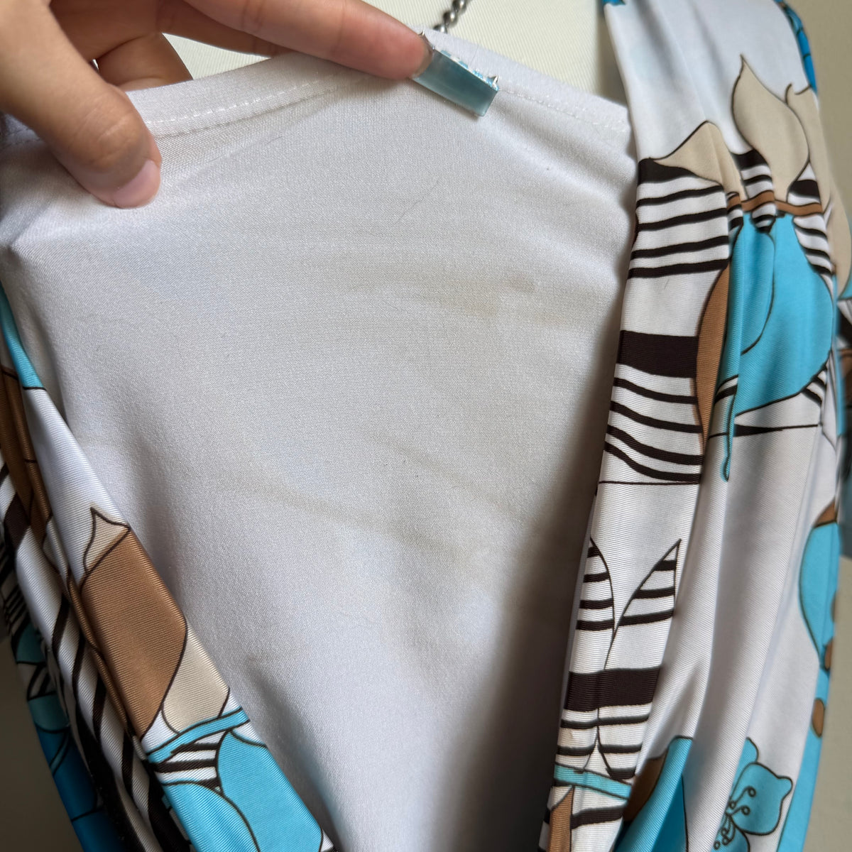 y2k flower draped top