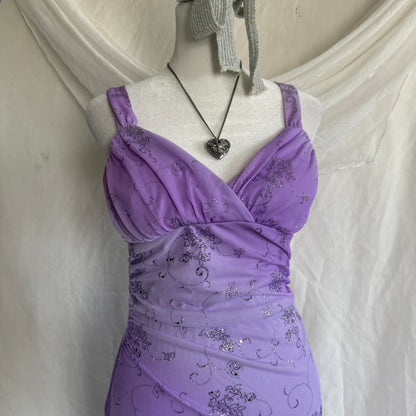 Taboo purple fairy glitter dress