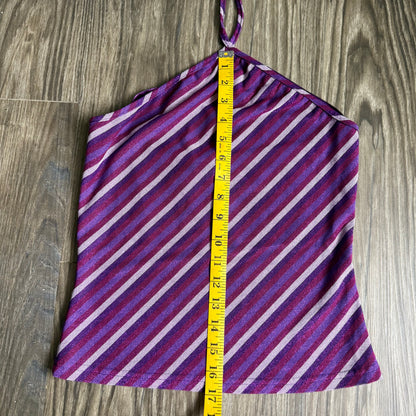 2000s Express striped halter top