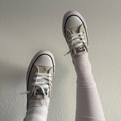 Converse mary jane slip ons