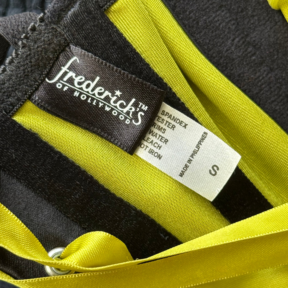 Fredrick’s of Hollywood yellow corset