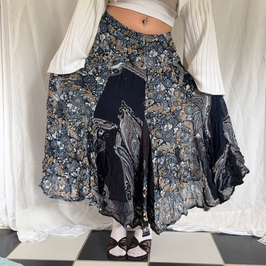 Whimsy navy paisley maxi