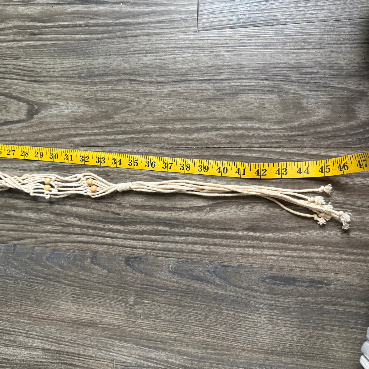 Crochet beaded belt