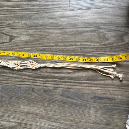Crochet beaded belt