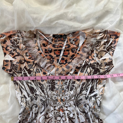 mcbling cheetah print top