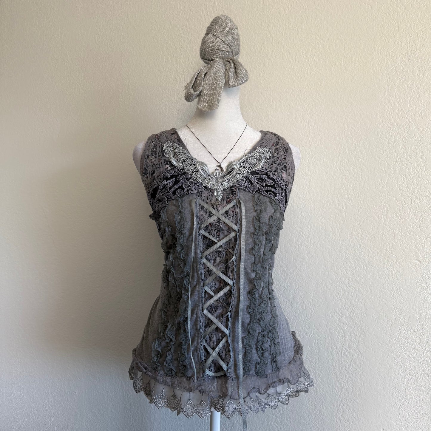 Fairy grunge ruffle top