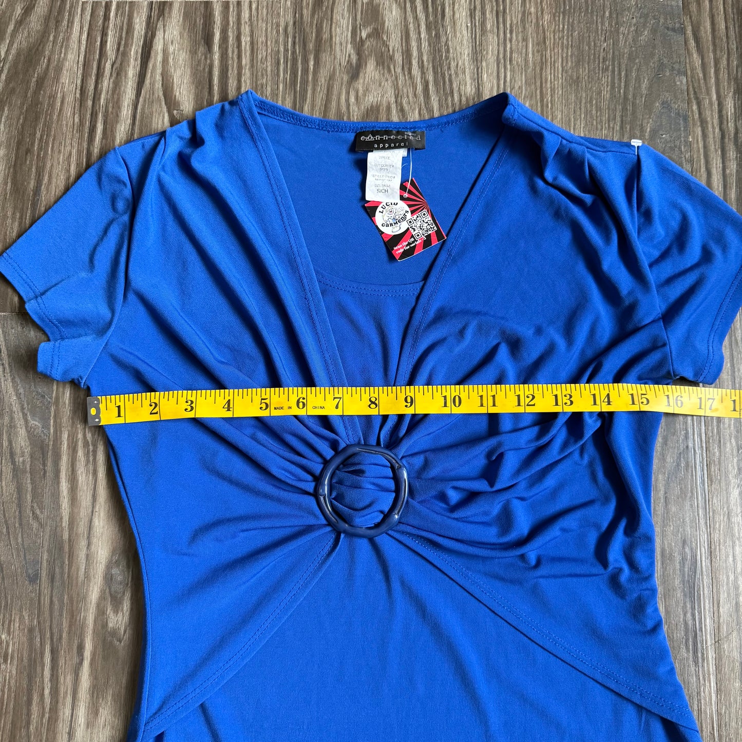 Molly’s blue circle top