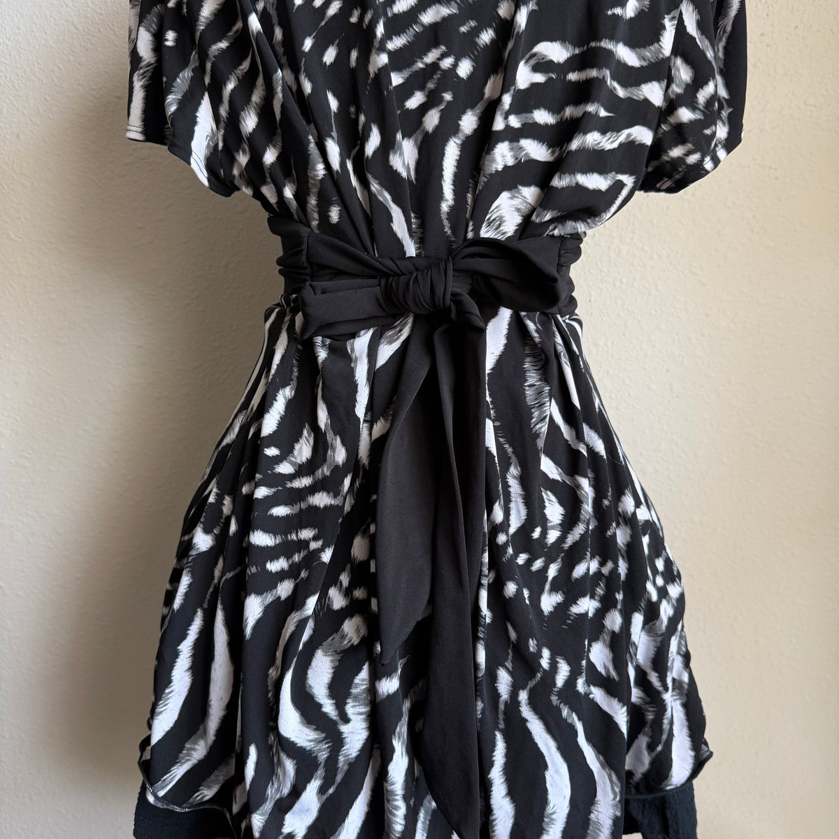 Tiger print babydoll top