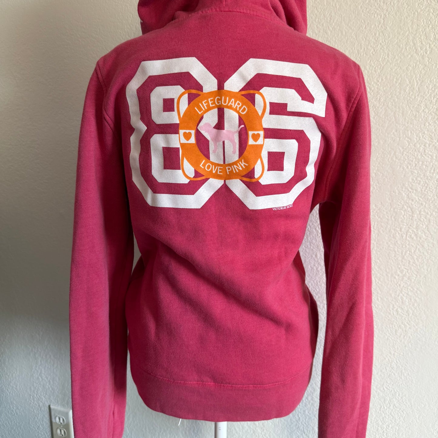 Pink zip up hoodie